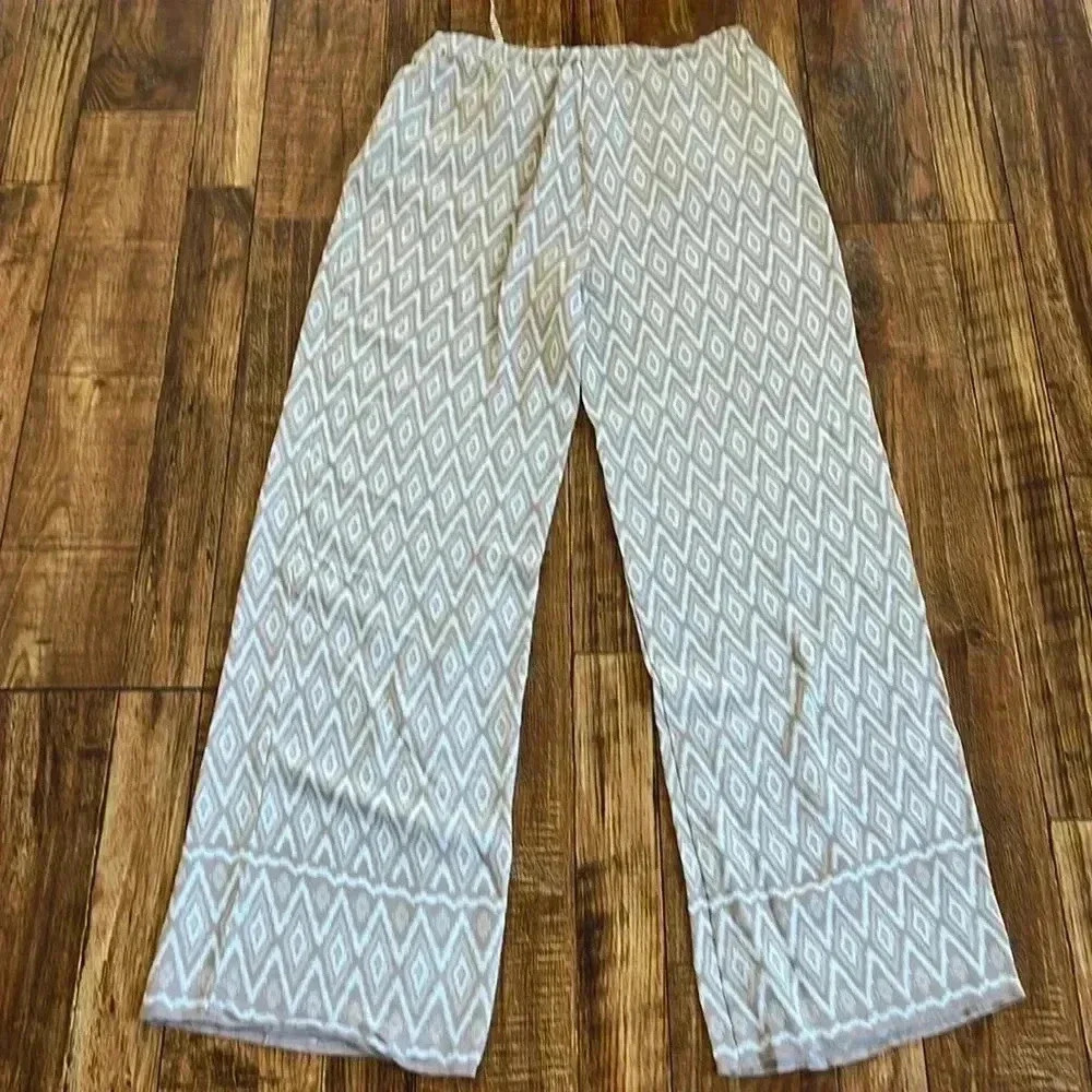 Max Studio Silky Patterned Pants S